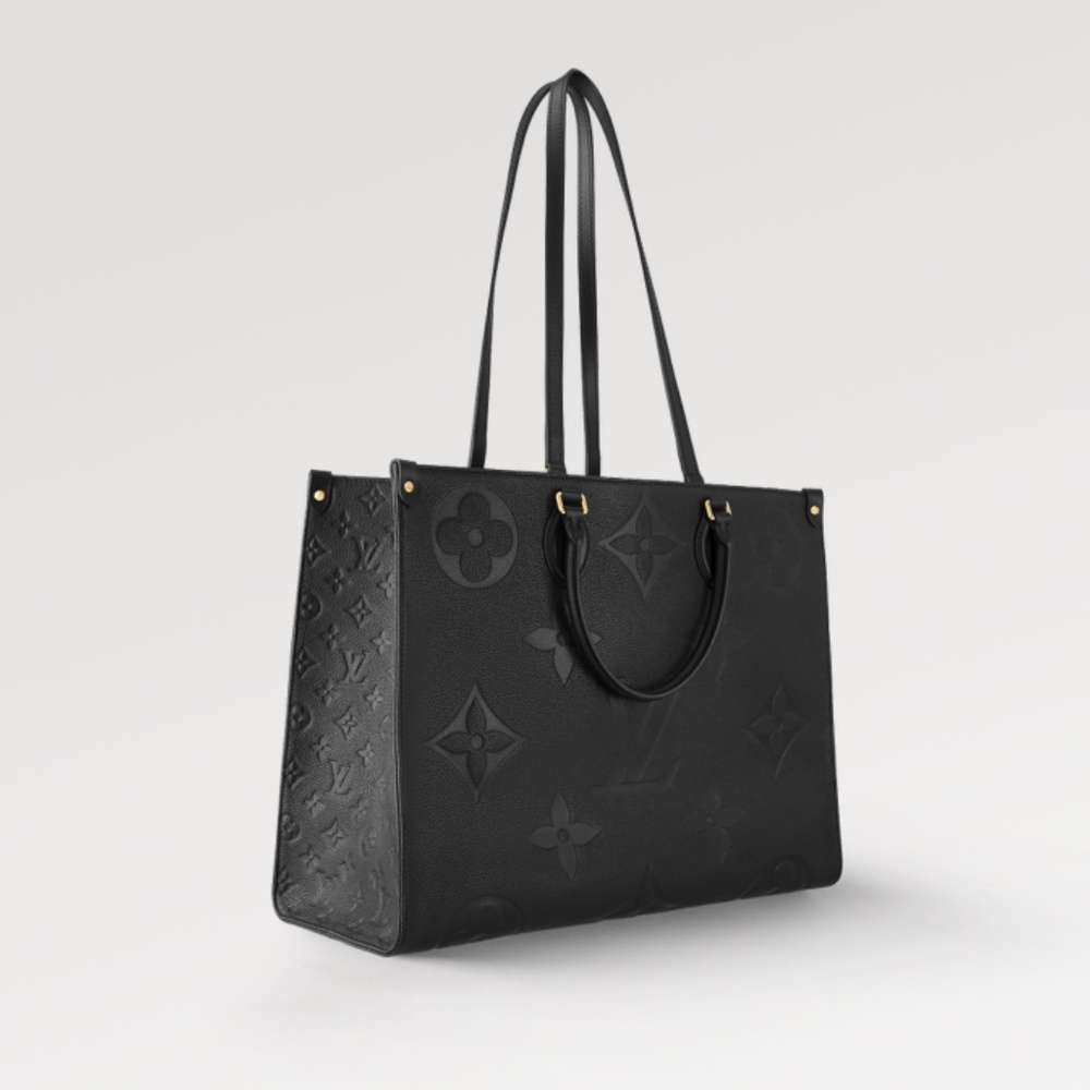 BNIB Louis Vuitton ONTHEGO GM Monogram Empreinte Leather Black